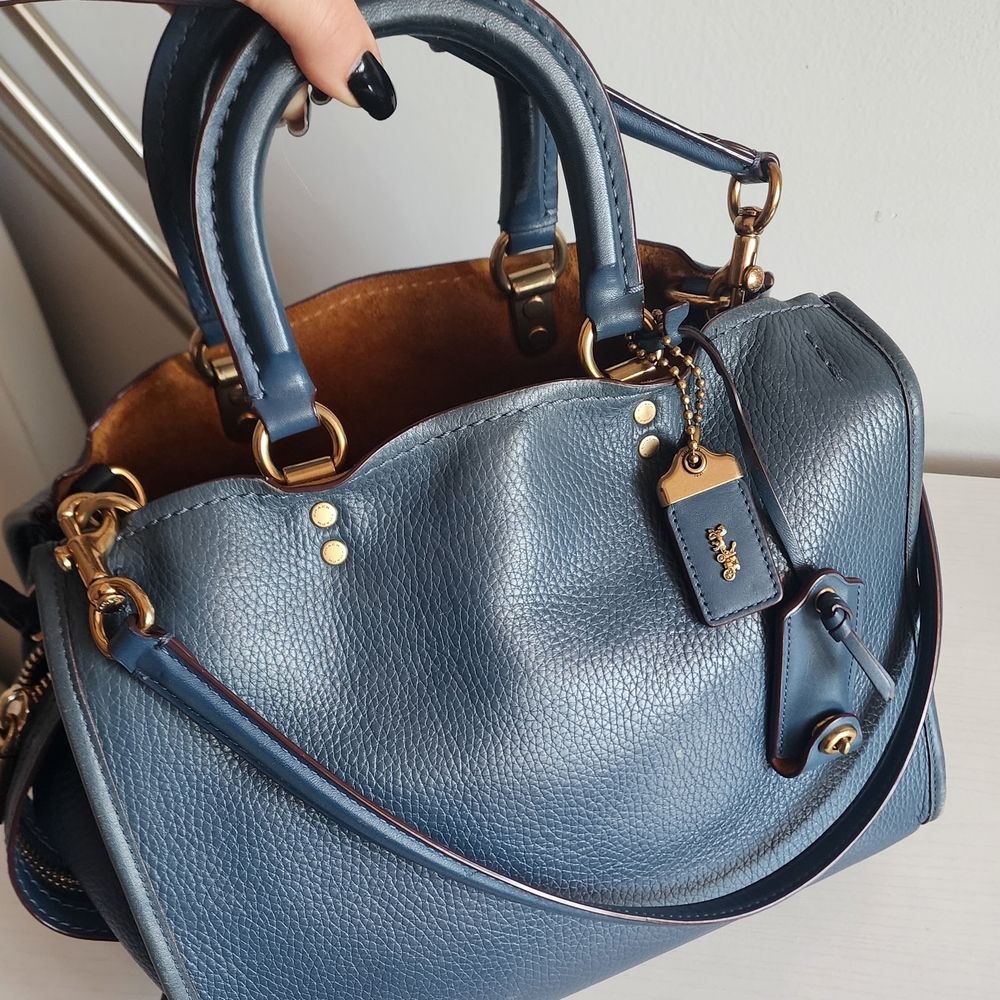 Coach Blue Leather Women's Bag